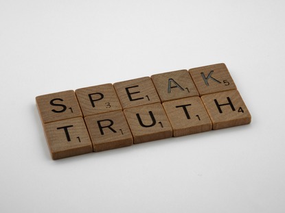 letters spell out speak truth