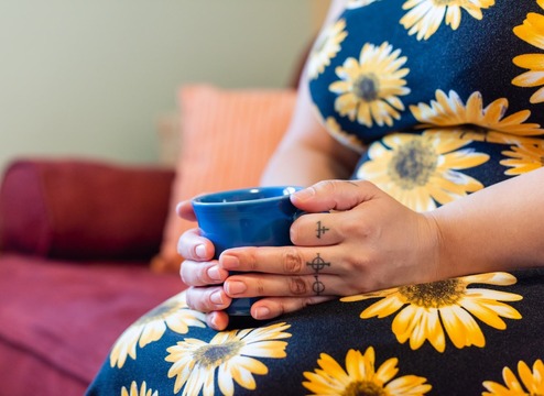 Slow down to be quiet while slowly sipping on tea is a self-love activity