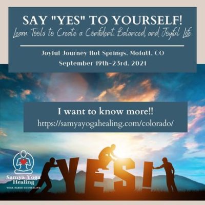 Say 'YES' To Yourself digital flyer