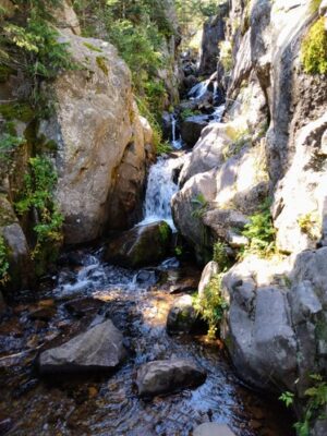 a river flowing through a small canyon showing energy flows where awareness goes