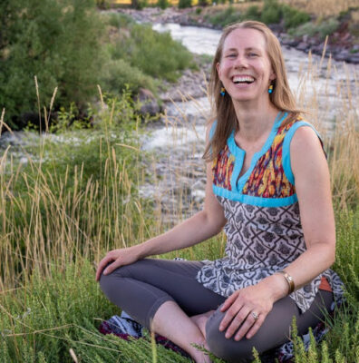 Author laughing at herself